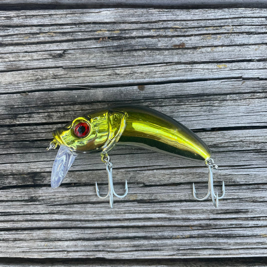 3" Wakebait Lemon Gold Chrome