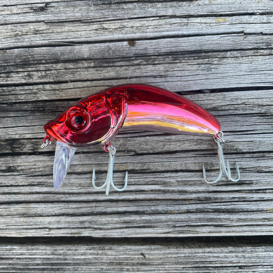 3" Wakebait Ruby Chrome