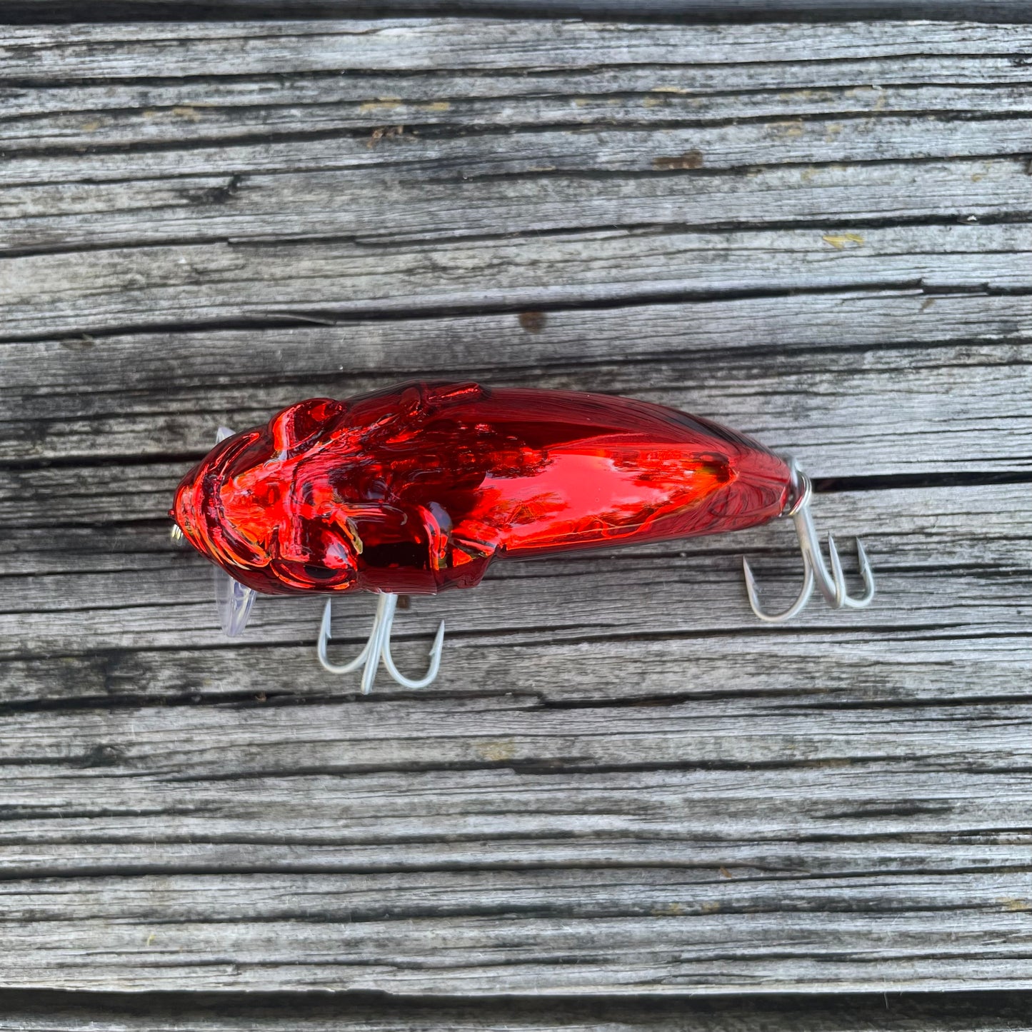 3" Wakebait Ruby Chrome